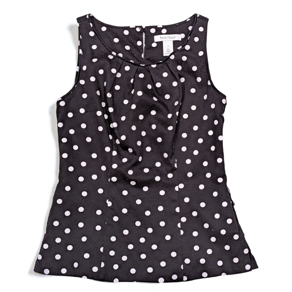 The Limited Black and White Polka Dot Blouse - Picture 1 of 6